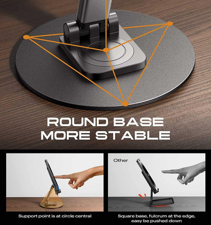 Mobile Phone Stand 360 Degree Rotation Height and Angle