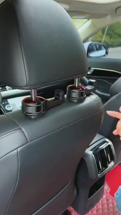Car Seat Back Hooks with Phone Holder(Pack of 2)